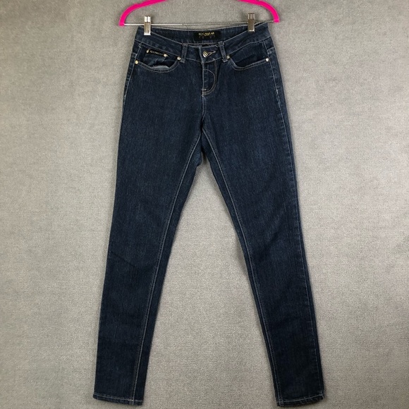 ROCAWEAR 1999 Embroidered Pocket Y2K Blue skinny Jeans size 3 - Picture 2 of 14
